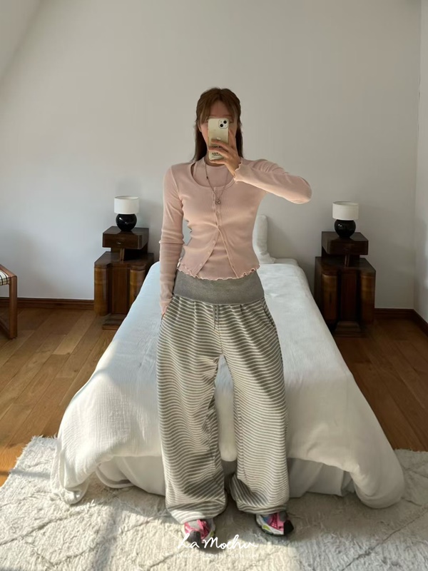 條紋反摺腰長褲(闆娘清單)